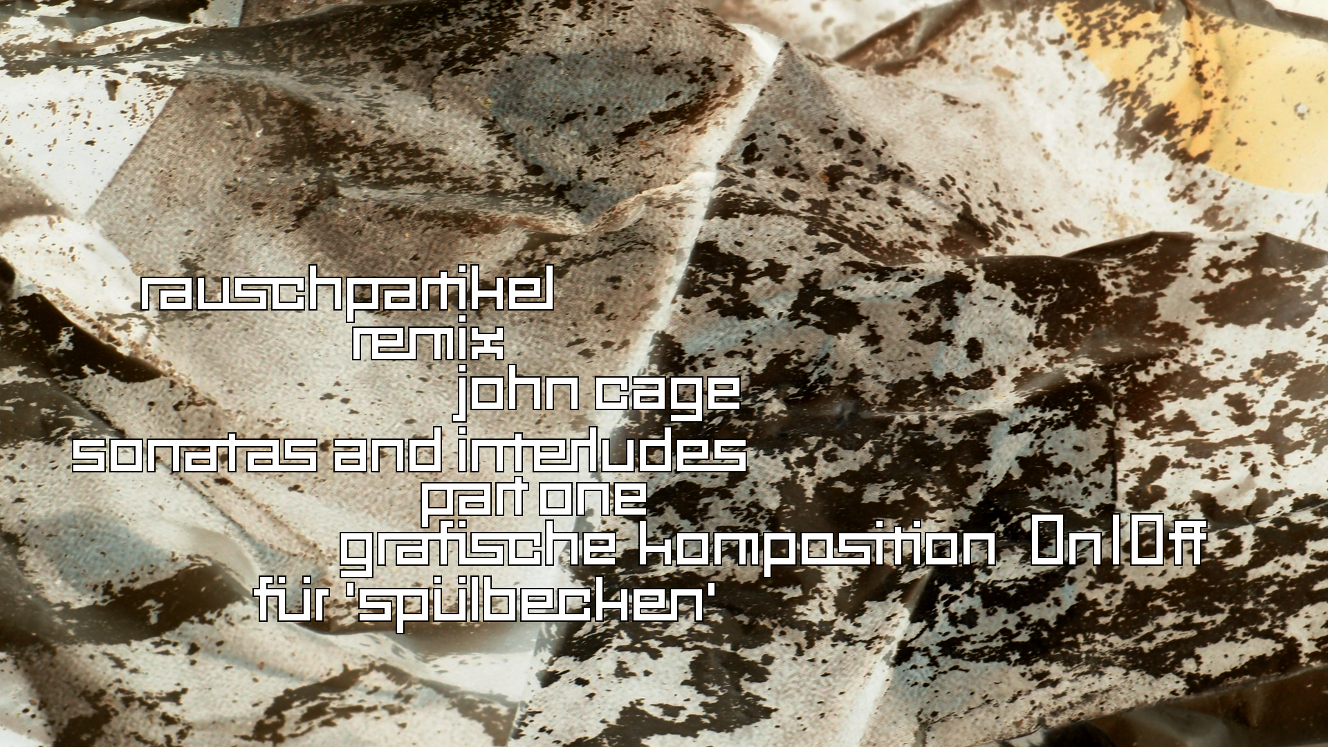 2021-01-30 Wasser in der Sple II (Remix John Cage 'Sonatas & Interludes', On-Off) (Komposition, Remix, Recording, Foto)